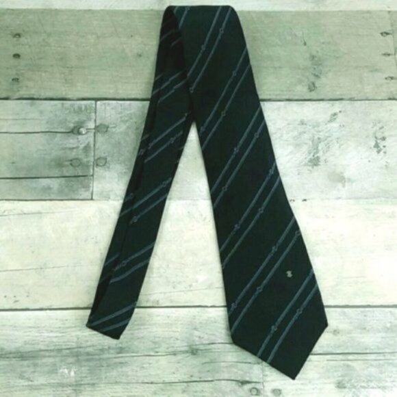 Celine Paris Navy and Light Blue Neck Tie - Picture 11 of 11